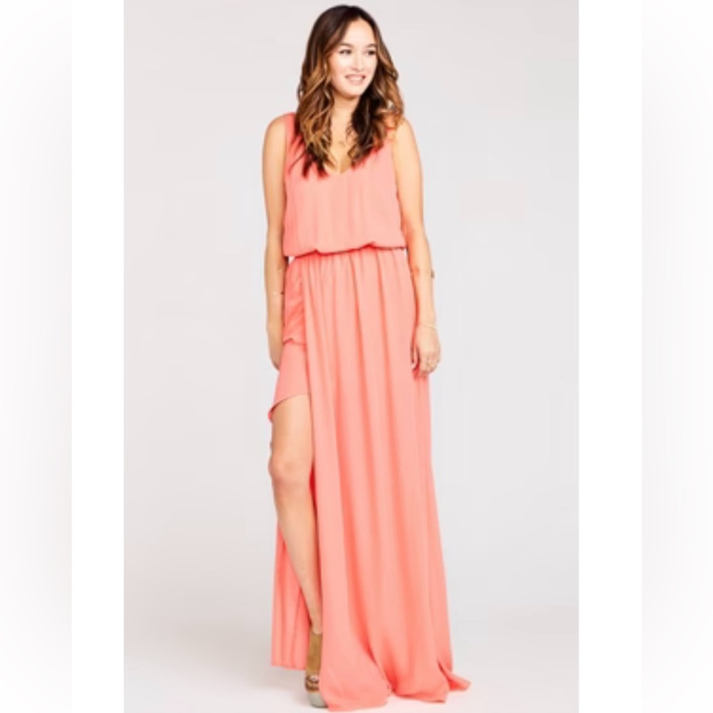Show Me Your Mumu Coral Long Dress ✨